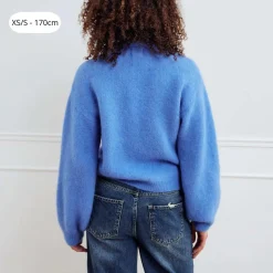 Noella Kae Knit Cardigan Dove Blue