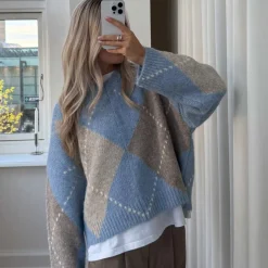 Noella Lai Knit Sky Blue Mix