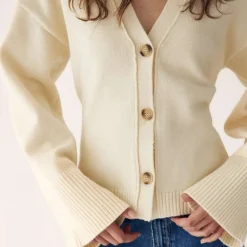 Noella Lenyx Knit Cardigan Ivory