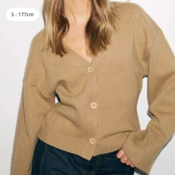 Noella Lenyx Knit Cardigan Timber Brown Melange