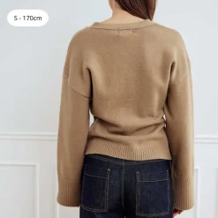 Noella Lenyx Knit Cardigan Timber Brown Melange