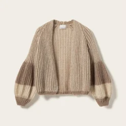 Noella Liana Knit Cardigan Cozy Brown