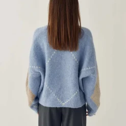 Noella N-Laiana Knit Cardigan Sky Blue Mix