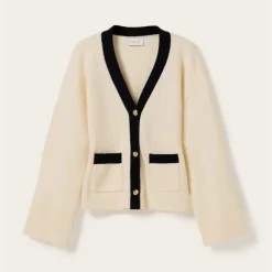 Noella N-Lenyxette Knit Cardigan White