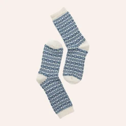 Note Woman Ullsokker Jeansblue 36-41