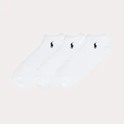 Ralph Lauren Ghost Ped Socks 3-Pack White