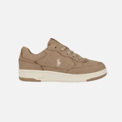 Ralph Lauren Master Court II Khaki Super Suede / Cream JR