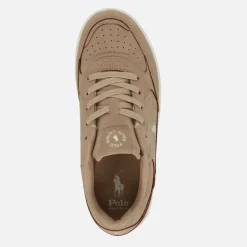 Ralph Lauren Master Court II Khaki Super Suede / Cream JR