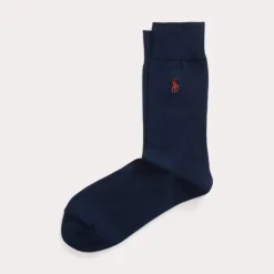Ralph Lauren Mercerized Socks 3-Pack Navy