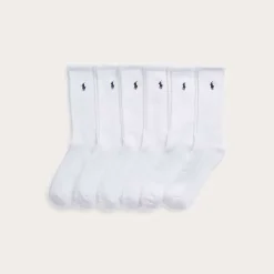 Ralph Lauren 6pk Cotton Crew White