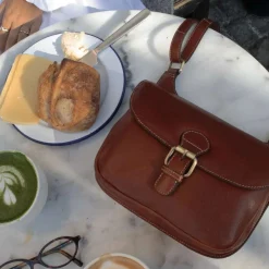 Redesigned by Dixie Milli Small Cognac