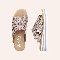 Rieker Slip-in Sandal Terra Metallic W