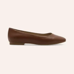 Roberto Rosso Trieste Ballerina Leather Cognac
