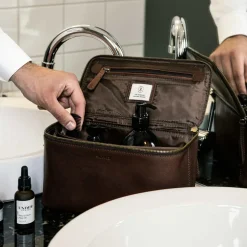 Saddler Toalettveske Barolo Dark Brown