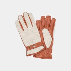 Sajaco Mens Hansker Goat Nappa Beige/Cognac