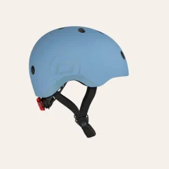 Scoot & Ride Sykkelhjelm 51-55cm m/LED Steel