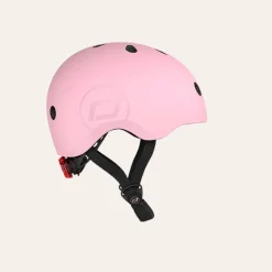 Scoot & Ride Sykkelhjelm 51-55cm m/LED Rose