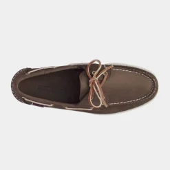 Sebago Docksides Portland Nubuck Dark Brown M
