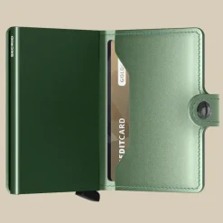 Secrid Mini Wallet Metallic Green