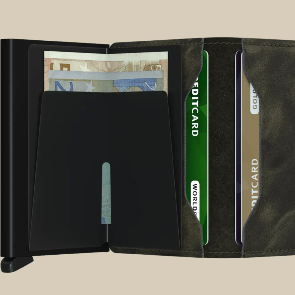 Secrid Mini Wallet Vintage Olive Black