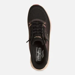 Skerchers Slips-Ins: Arch Fit Glide-Step Pro Black W