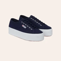 Superga 2790 Platform Navy/White W