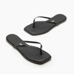 TKEES Square Toe Lily Sandal Black
