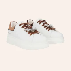 Tosca Blu Chic Sneaker Suede W/Bee White/Tan