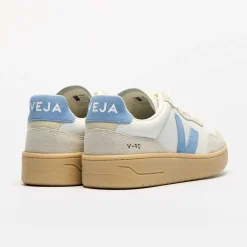 Veja V-90 Leather Extra White/Aqua Natural W