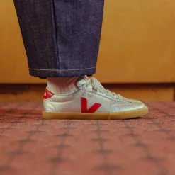 Veja Volley Leather Silver Pepper W