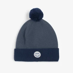 Viking Toasty Beanie Wool Pom Pom, Navy B